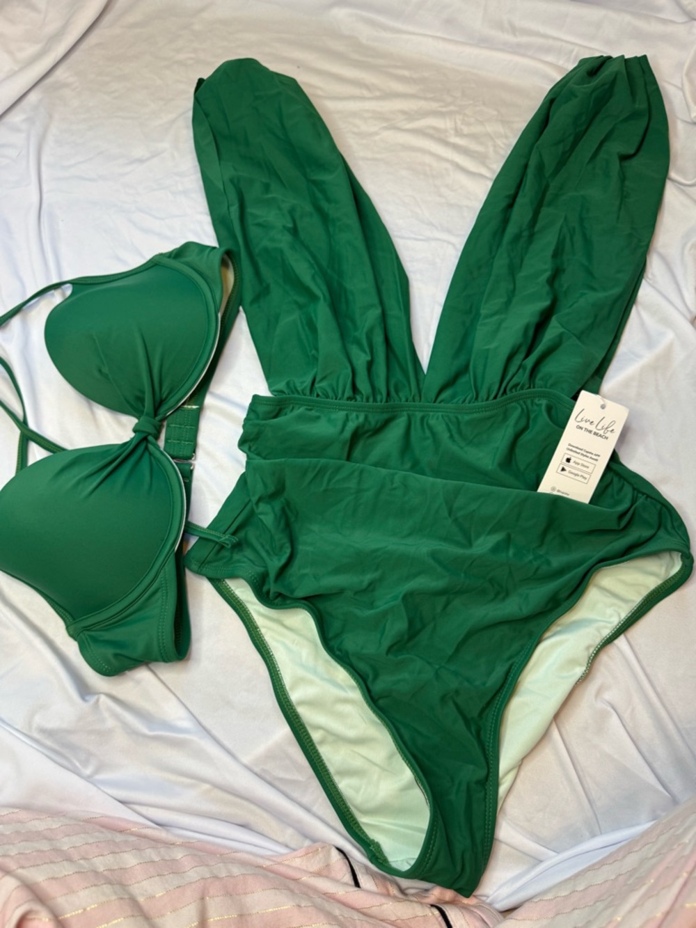 Green Two-Piece Bikini Set